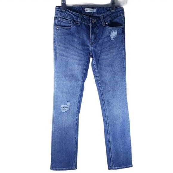 Levi Girl 711 Blue Denim Skinny Jean's Size 10R - Picture 1 of 5